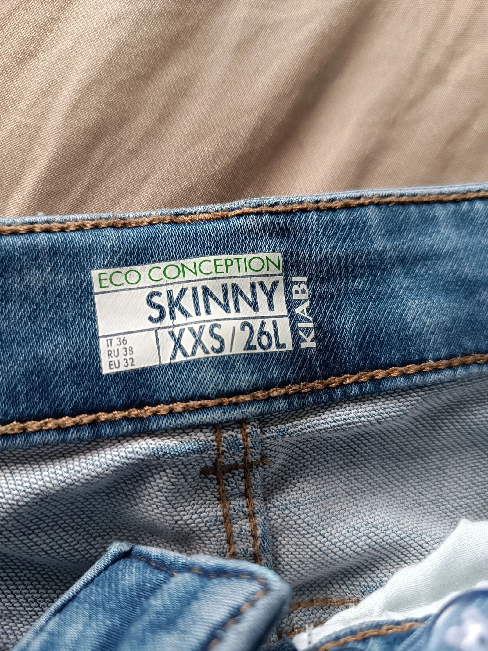 Jeans skinny azul claro tamanho 14 anos – photo 4